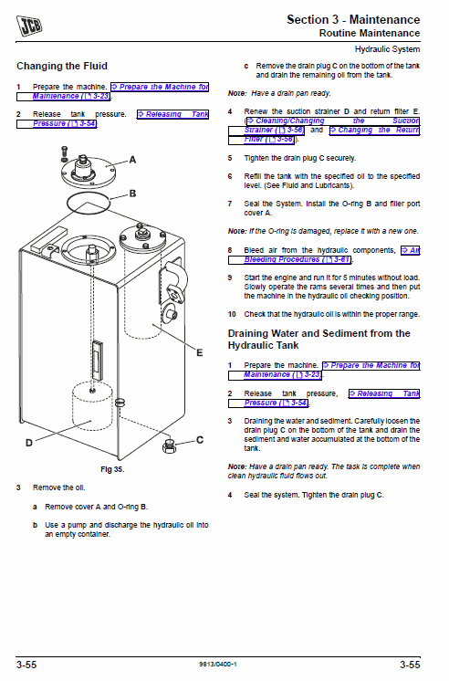 Jcb Js200, Js220, Js235, Js240, Js260 Tier 3 Excavator Service Manual