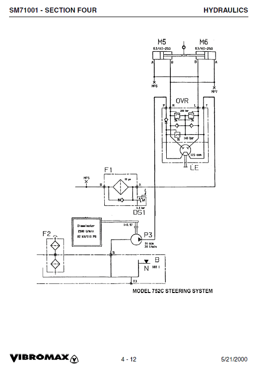 Jcb Vibromax 752c Tandum Drum Roller Service Manual