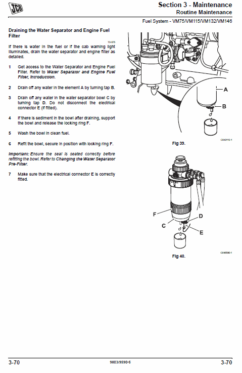 Jcb Vibromax Vm46d, Vm75d, Vm115d, Vm132d, Vm146d, Vm166d, Vm200d Tier 3 Manual