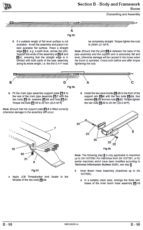 Jcb Telescopic Handlers Loadalls 530-70 – 540-170 Series Service Manual