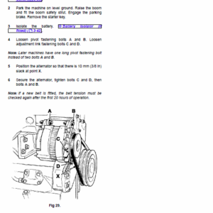 Jcb 506c, 506chl, 508c Loadall Telescopic Handlers Service Manual