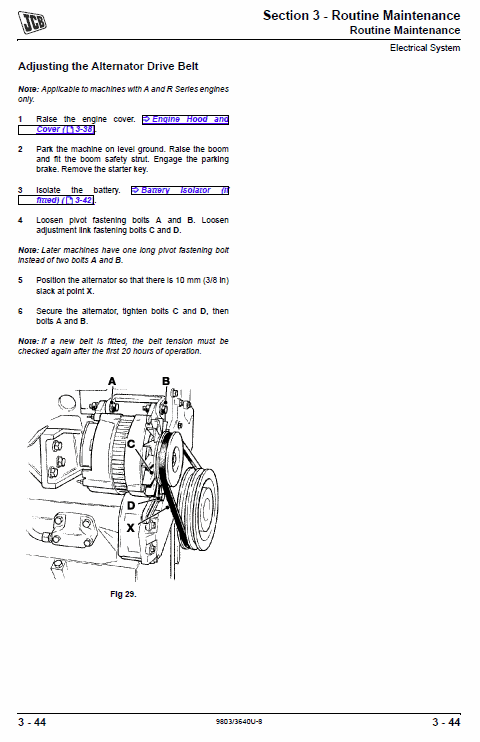 Jcb 506c, 506chl, 508c Loadall Telescopic Handlers Service Manual