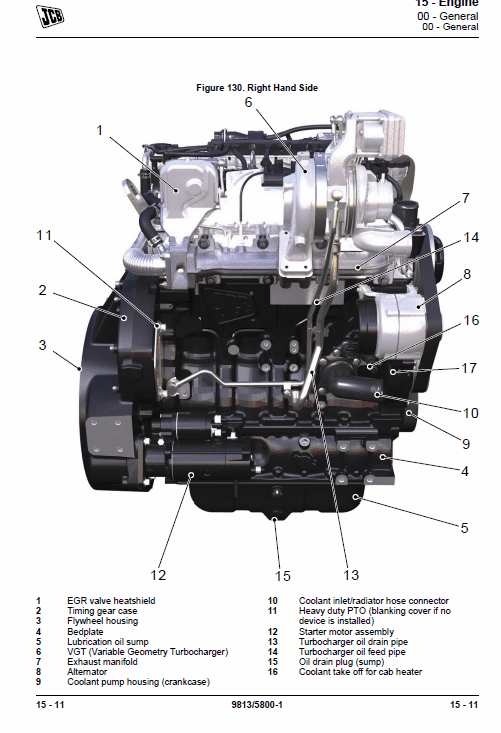 Jcb 535-125, 535-140, 540-140, 540-170, 550-140, 550-170 Loadall Service Manual