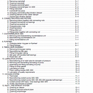 Sisudielsel 320, 420, 620, 634 Engines Workshop Service Manual