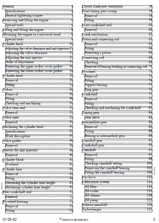 Scania Dc16, Di16 16-litre Engine Workshop Service Manual