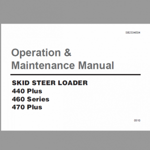 Doosan Daewoo 430, 440, 450, 460 Skid-steer Service Manual