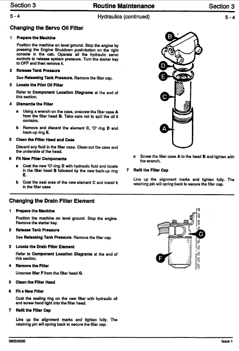 Jcb Js130w, Js150w Wheeled Excavator Service Manual (1993 – 1997)