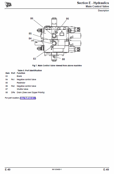 Jcb Js200, Js220, Js235, Js240, Js260 Tier 3 Excavator Service Manual