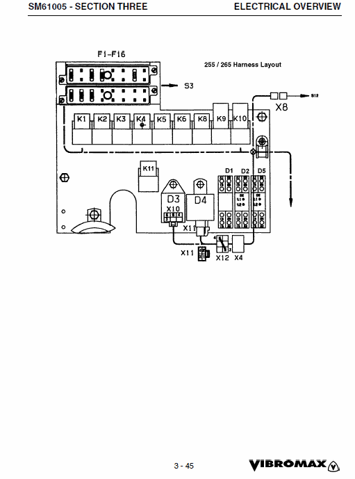 Jcb Vibromax 255, 265 Tandum Roller Service Manual