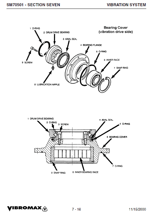 Jcb Vibromax 752 Tandum Drum Roller Service Manual