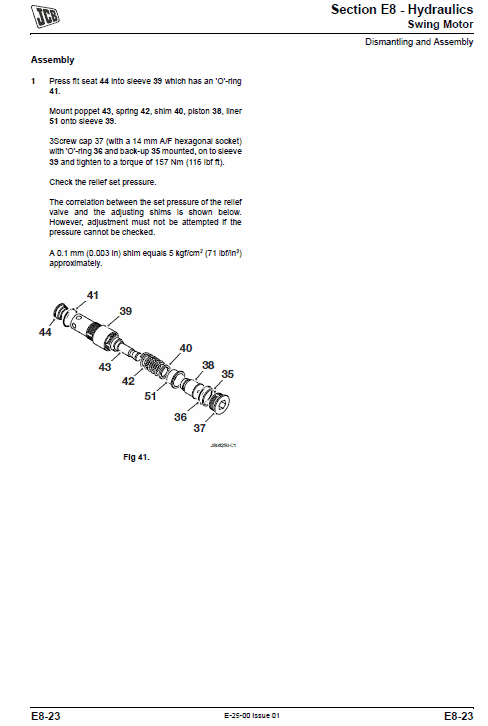 Jcb Js300, Js330, Js360, Js370 Excavator Tier 2 Diesel Engine Service Manual