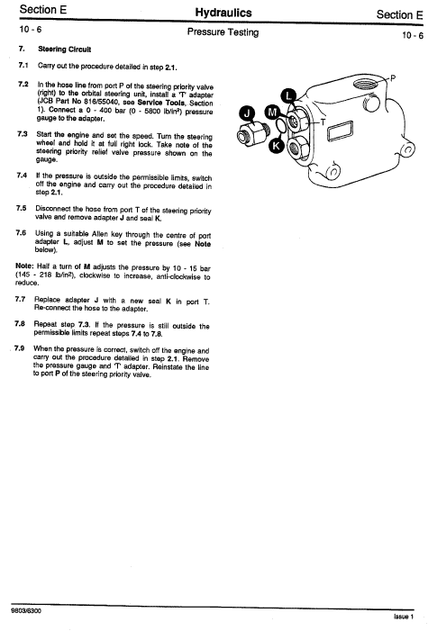 Jcb Js130w, Js150w Wheeled Excavator Service Manual (1993 – 1997)