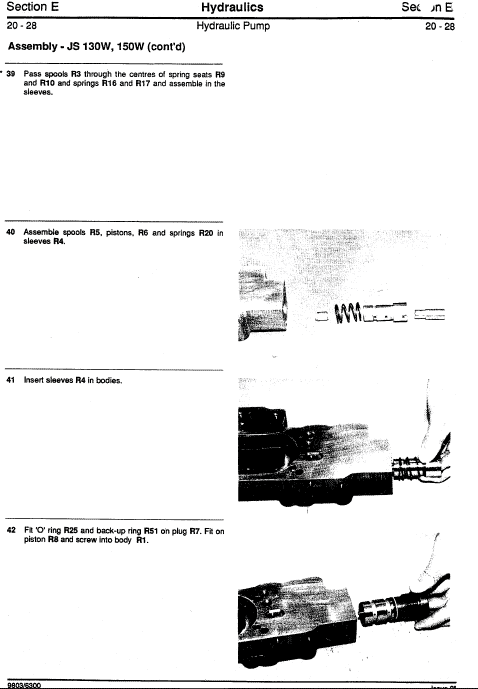 Jcb Js130w, Js150w Wheeled Excavator Service Manual (1993 – 1997)