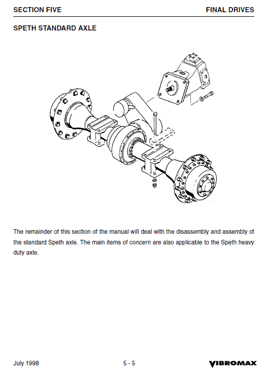 Jcb Vibromax 1103 Single Drum Roller Service Manual