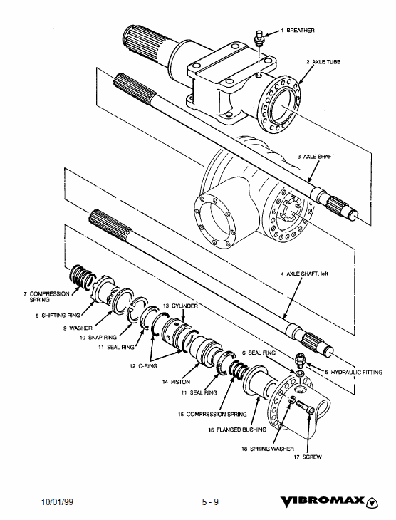 Jcb Vibromax 1105, 1106, 1405, 1805 Single Drum Roller Service Manual