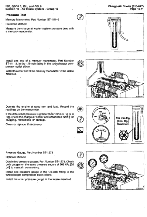 Cummins Isc, Qsc8.3, Isl And Qsl9 Engines Shop Service Manual