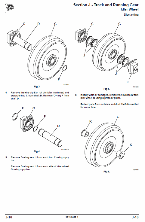 Jcb Js200, Js220, Js235, Js240, Js260 Tier 3 Excavator Service Manual