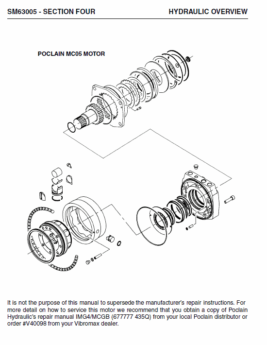 Jcb Vibromax 355, 365, 455, 465 Tandum Roller Service Manual