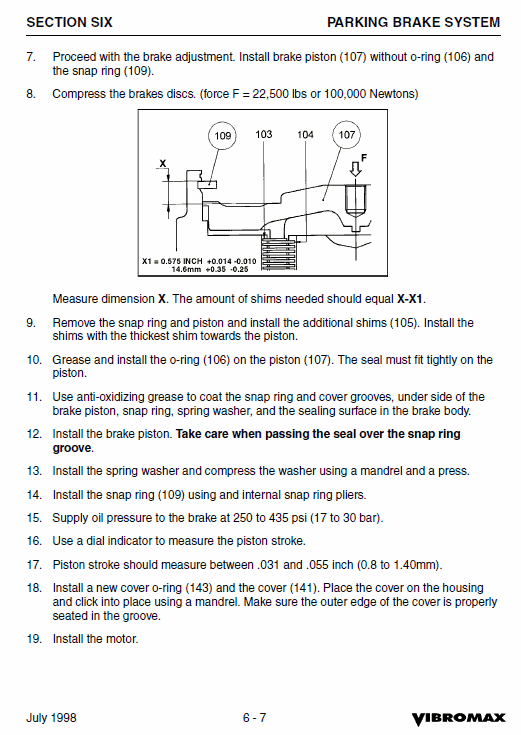 Jcb Vibromax 1103 Single Drum Roller Service Manual