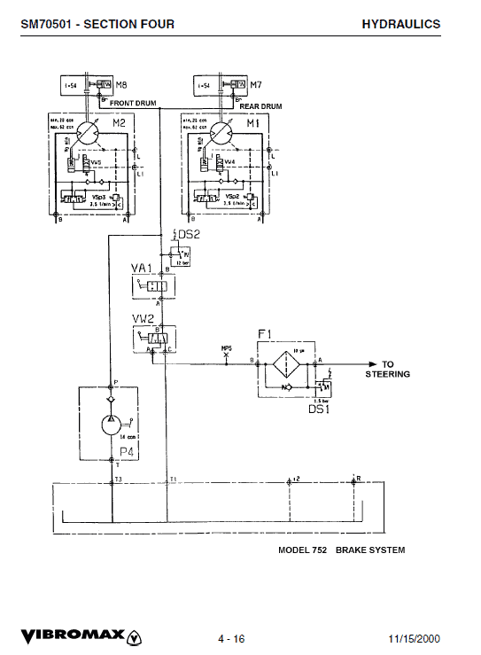 Jcb Vibromax 752 Tandum Drum Roller Service Manual