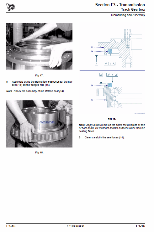 Jcb Js300, Js330, Js360, Js370 Excavator Tier 2 Diesel Engine Service Manual