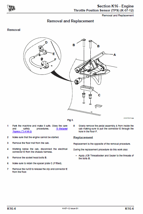 Jcb 527-58 Loadall Telescopic Handlers Service Manual