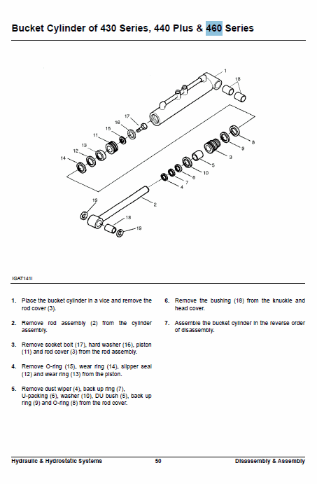 Doosan Daewoo 430, 440, 450, 460 Skid-steer Service Manual