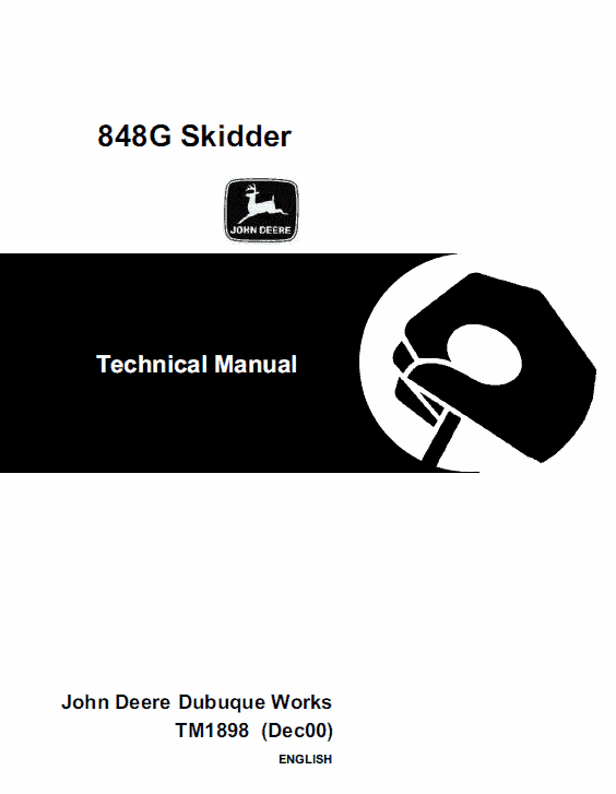 John Deere 848g Skidder Service Manual Tm-1898