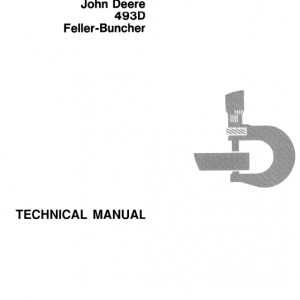 John Deere 493d Feller Buncher Service Manual Tm-1415