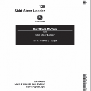 John Deere 125 Skid-steer Loader Service Manual