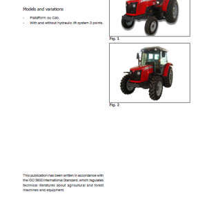 Massey Ferguson 460x, 470x, 480x Tractor Service Manual