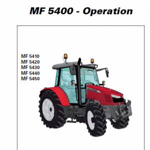 Massey Ferguson 5410, 5420, 5430, 5440, 5450 Tractors Service Manual - Image 3