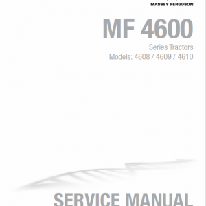 Massey Ferguson 4608, 4609, 4610 Tractors Service Workshop Manual