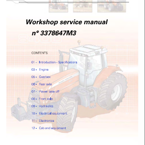 Massey Ferguson 8450, 8460, 8470, 8480 Tractor Service Manual