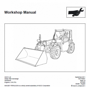 Massey Ferguson Mf 9205 Telescopic Handler Service Manual