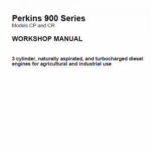 Perkins Engines 900 Series Workshop Repair Service Manual