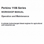 Perkins Engines 1106 Series Workshop Repair Service Manual