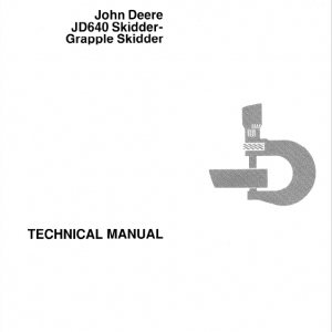 John Deere 640 Skidder Service Manual Tm-1124