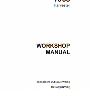 John Deere 1063 Harvester Service Manual Tm-1997