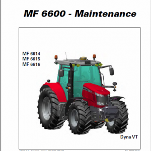 Massey Ferguson 6612, 6613, 6614, 6615 Tractor Service Manual