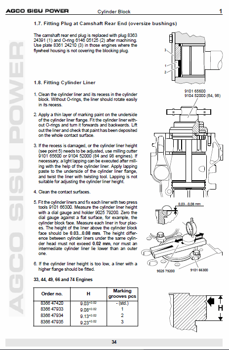 Massey Ferguson 6612, 6613, 6614, 6615 Tractor Service Manual