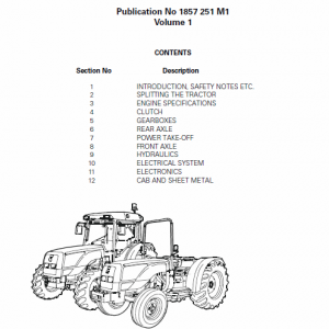 Massey Ferguson 3315, 3325, 3330 Tractor Service Manual