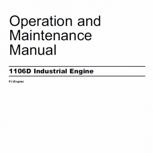 Perkins Engines 1106d Series Workshop Repair Service Manual