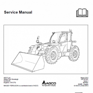 Massey Ferguson Mf 9407ts, 9407s Telescopic Handler Service Manual