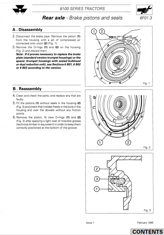 Massey Ferguson 8110, 8120, 8130 Tractor Service Manual