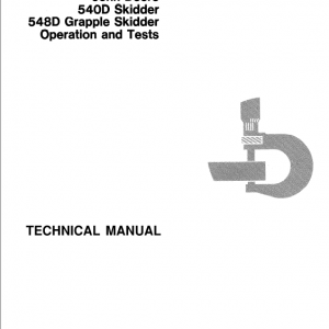 John Deere 540d, 548d Skidder Service Manual