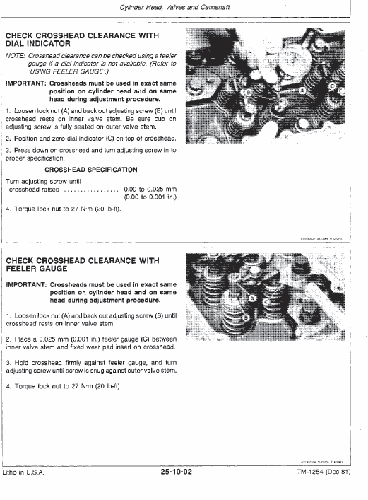 John Deere 8850 Tractor Service Manual Tm-1254