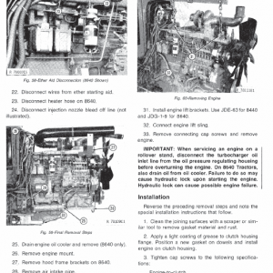 John Deere 8440, 8460 Tractor Service Manual Tm-1199