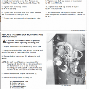 John Deere 8560, 8760, 8960 Tractor Service Manual Tm-1433