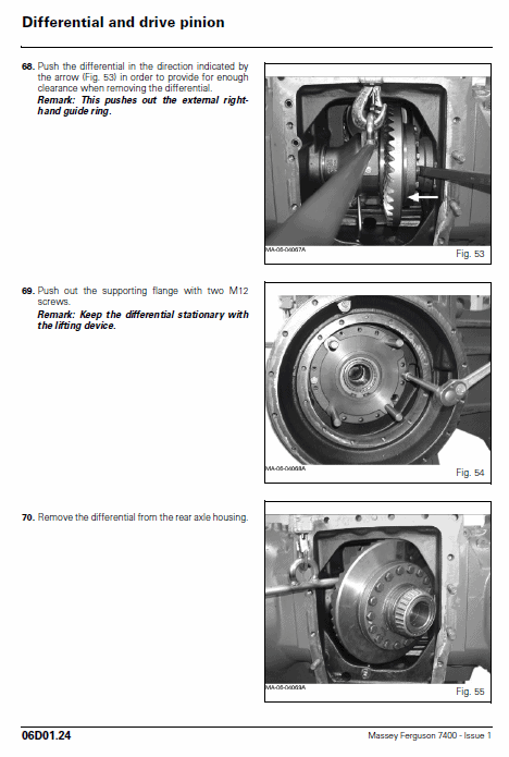 Massey Ferguson 7465, 7475, 7480 Tractor Service Manual